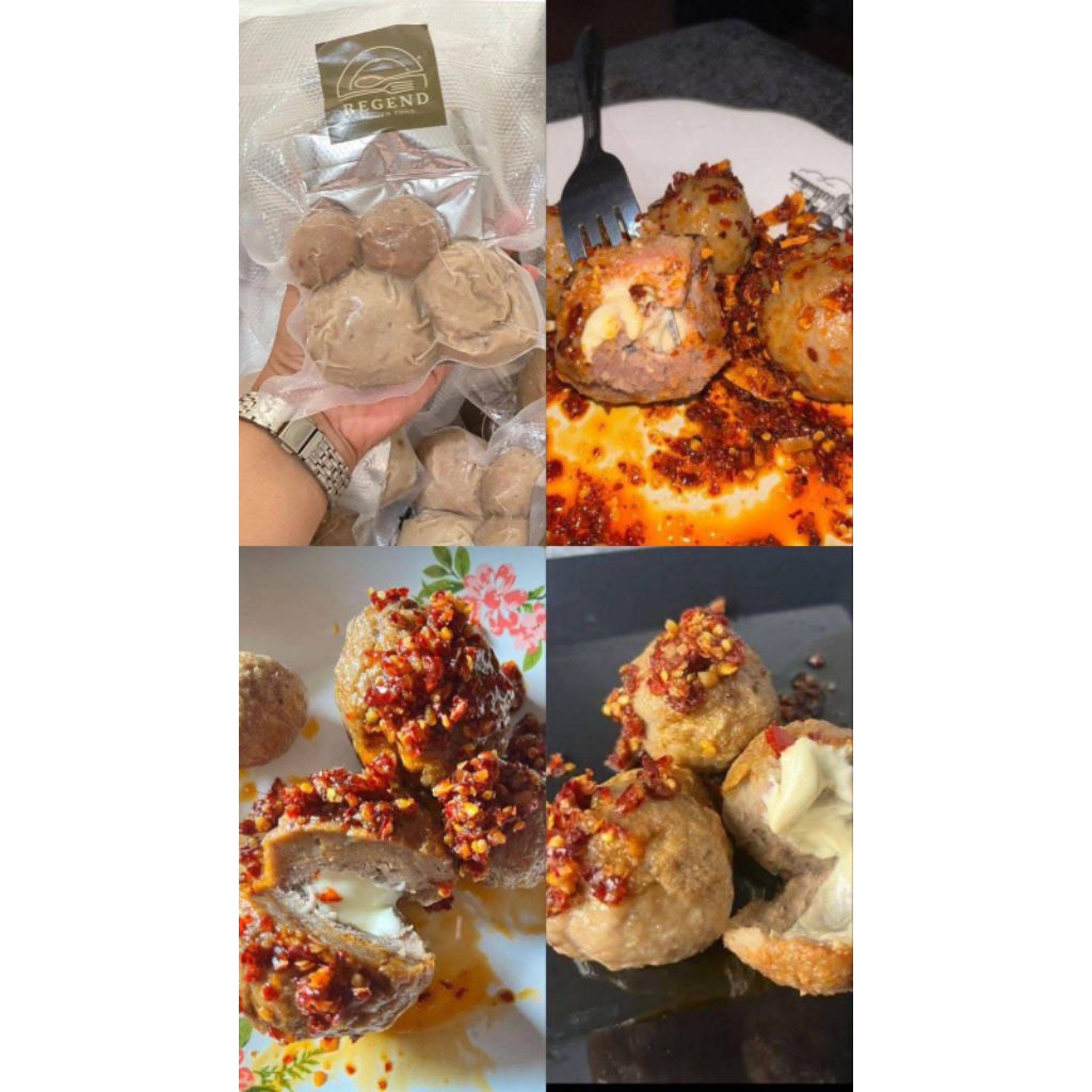 

Bakso Regend isi Keju + Chili Oil