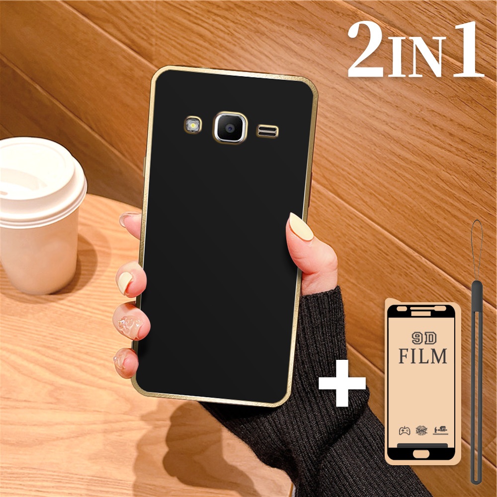 2 in 1 PAKET HEMAT Casing Samsung J7 Core J7 2015 J7 Neo Case Aesthetic Softcase dengan Film Keramik