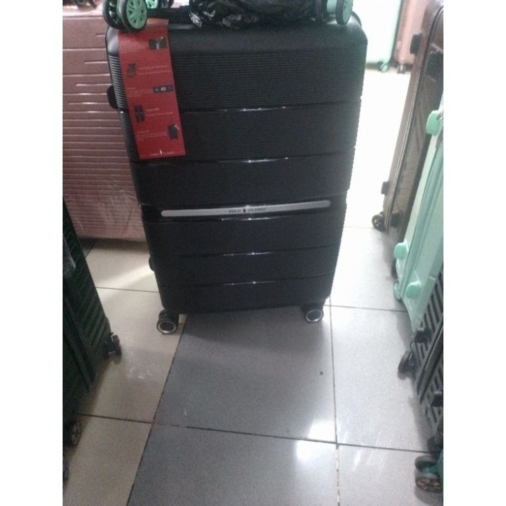 Koper Polo Classic Size 24 Inch Hitam Seri 10099 Original