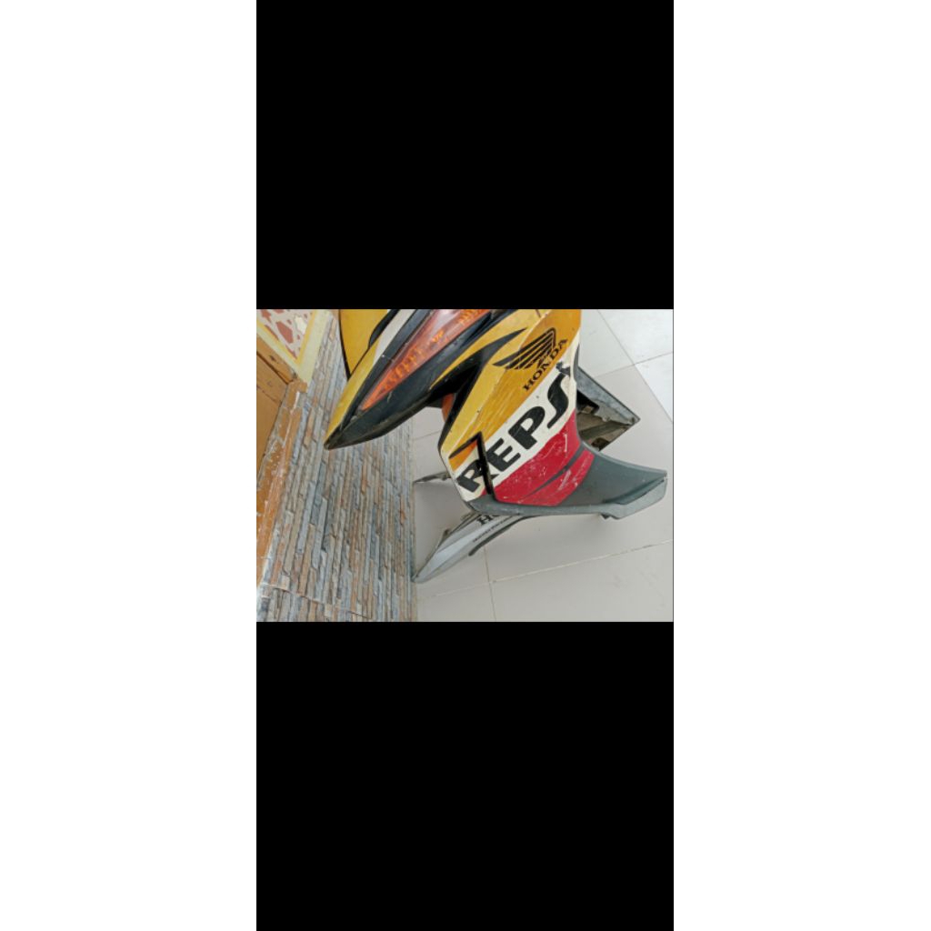 kap bodi sayap depan honda blade 125 original komplit depan copotan