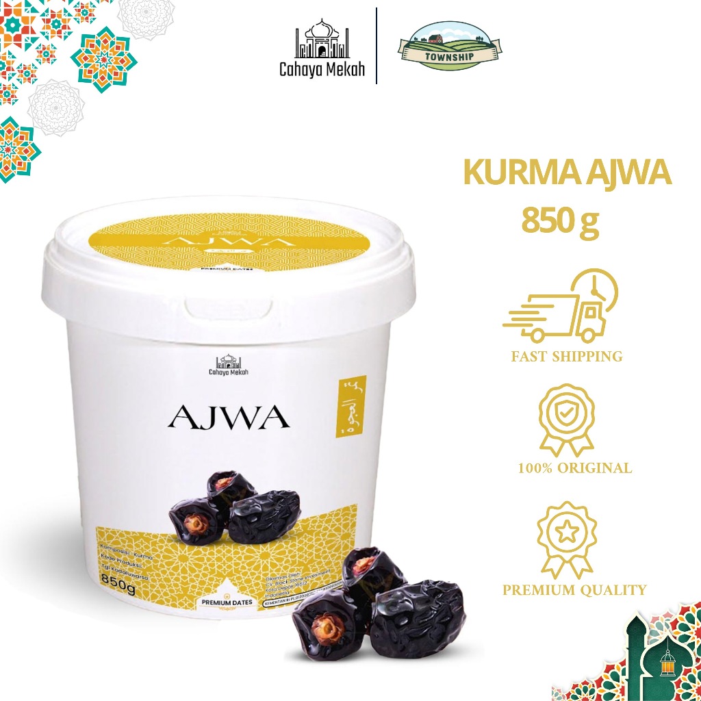 

Shura Kurma Ajwa Ember 850gr Kurma Nabi Premium Original High Quality