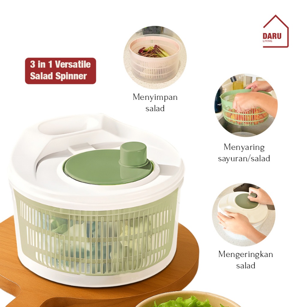 My_Genz DaruBundling Salad Spinner + Salad Cup / Gelas Salad Cup Portable