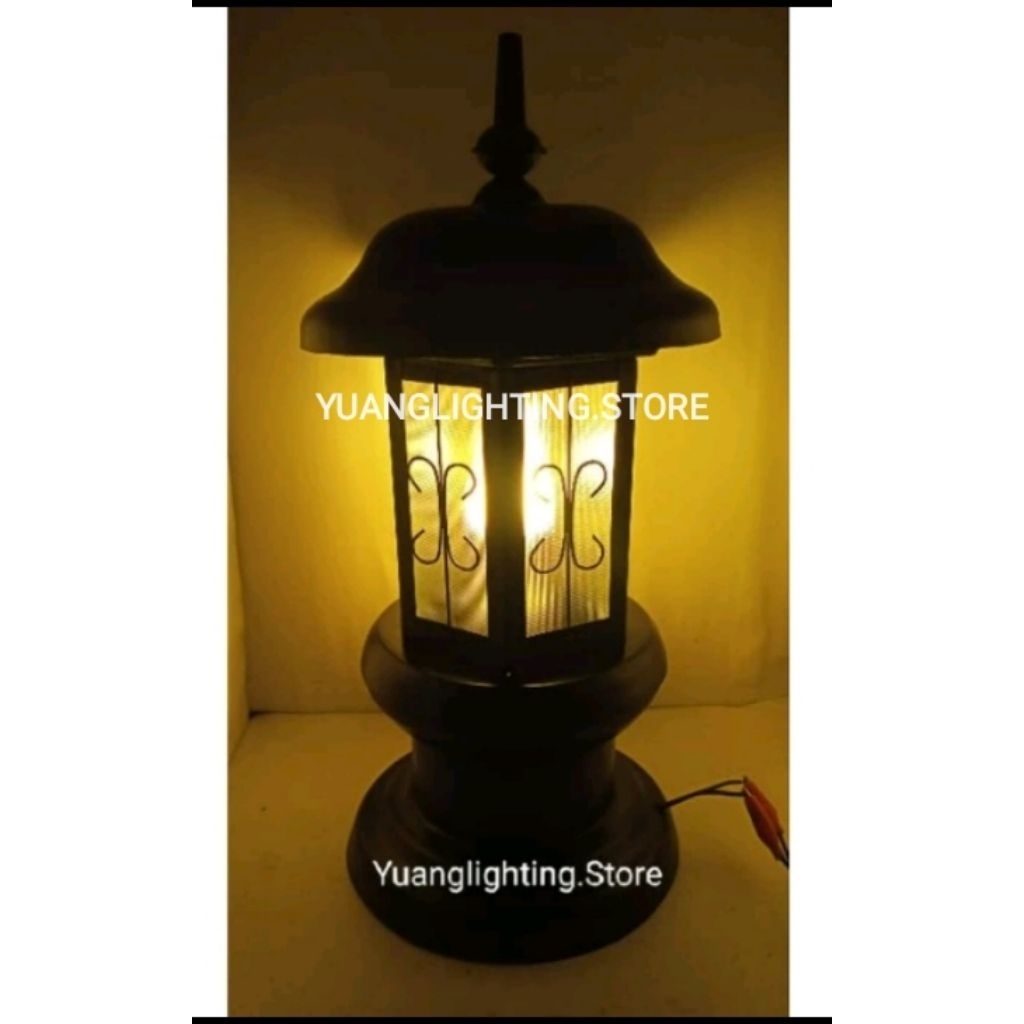 Lampu Pilar Pagar Candi Antik Klasick Kap Lamp Taman / Lampu Dinding Minimalis modern Well Lampu Hia