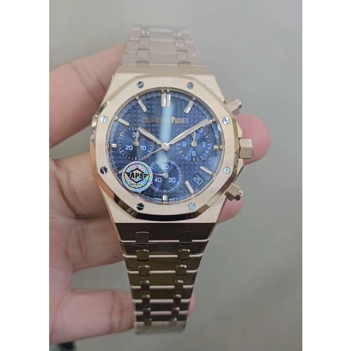 Jam Tangan AP Chronograph Swiss APS AP Viral Maxime Lunamaya Rose Gold Swiss