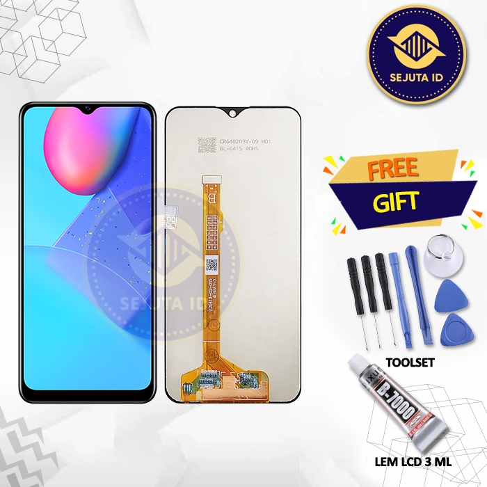 Lcd Vivo Y3 / Vivo Y12 / Vivo Y15 / Vivo Y17 / Vivo Y12i Original Fullset Gratis Obeng Set + Lem