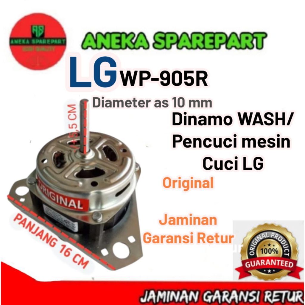 Dinamo WASH/ pencuci mesin cuci LG WP -905 R
