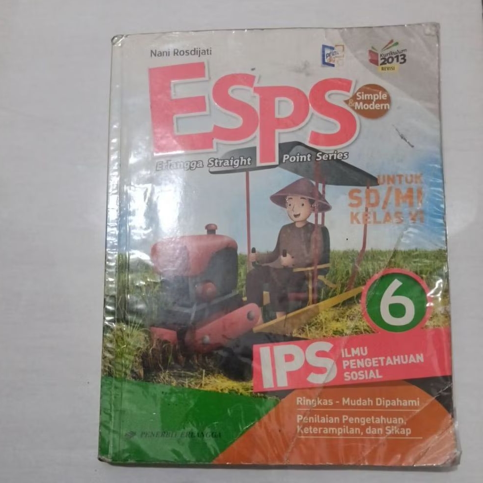 Buku ESPS IPS Kelas 6 SD bekas