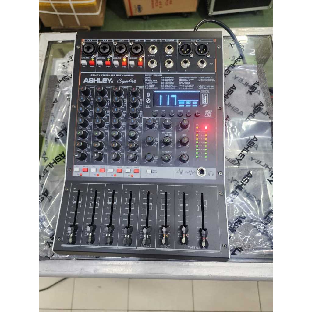 Mixer Audio Ashley Super V6 . Super V10 // Super V 6 . Super V 10 - Original Garansi Resmi