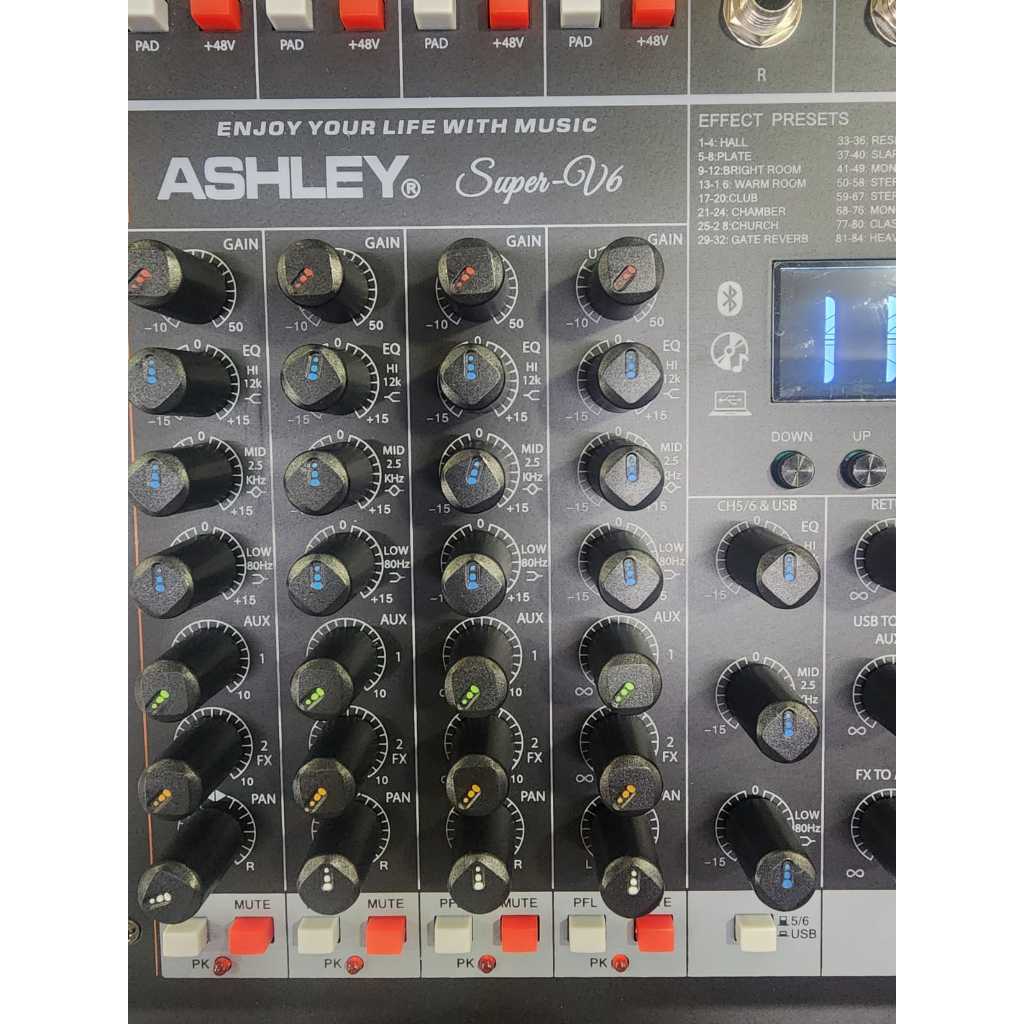 Mixer Audio Ashley Super V6 . Super V10 // Super V 6 . Super V 10 – Original Garansi Resmi
