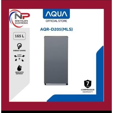 LEMARI ES AQUA AQR-D205 MDS/MLS / LEMARI ES AQUA 1 PINTU /LEMARI ES AQUA MURAH