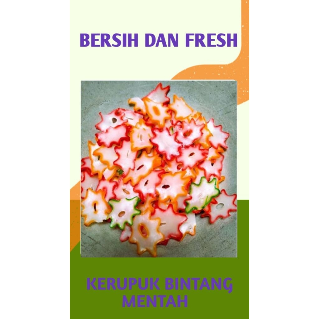 

KERUPUK BINTANG MENTAH - PALEMBANG