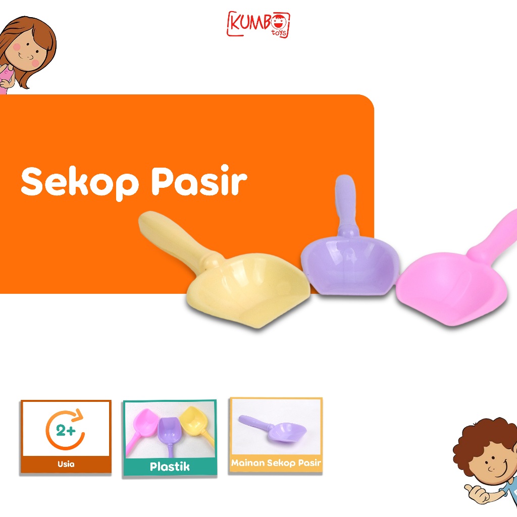 Mainan Sekop Pasir Plastik Sendok Pasir Ajaib Anak
