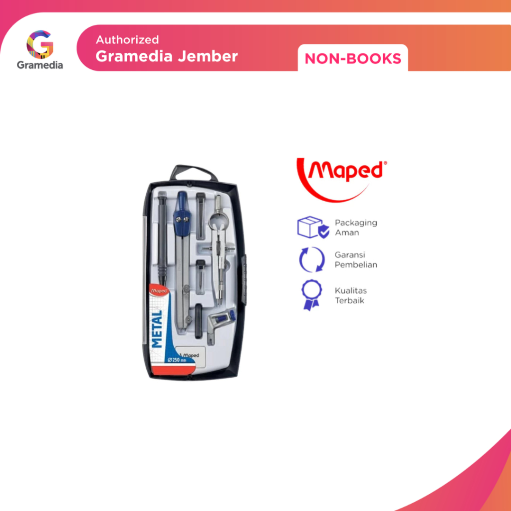 

Paket Jangka Besi Maped Focus Metal Compass Set 8Pcs - Gramedia Jember