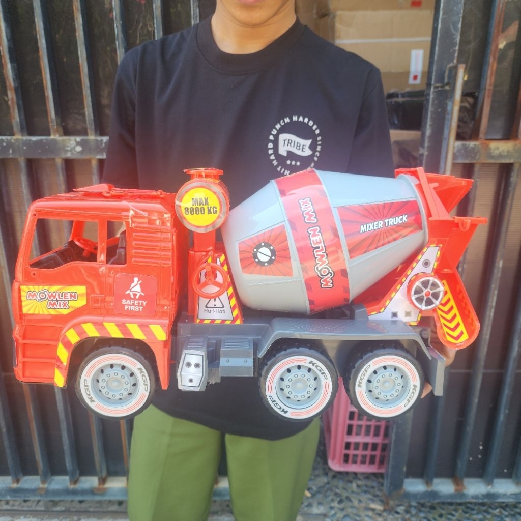 Promo Mainan Truck Molen Jumbo Kgp-Mobil Truck Konstruksi Besar Mainan Anak Laki Laki Murah