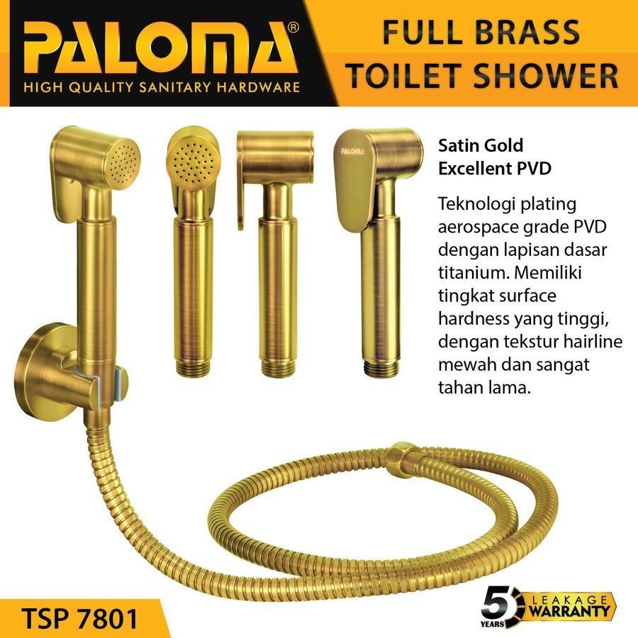 PALOMA TSP 7801 Toilet Shower Jet Washer Bidet Cebok WC Jet Shower SATIN GOLD