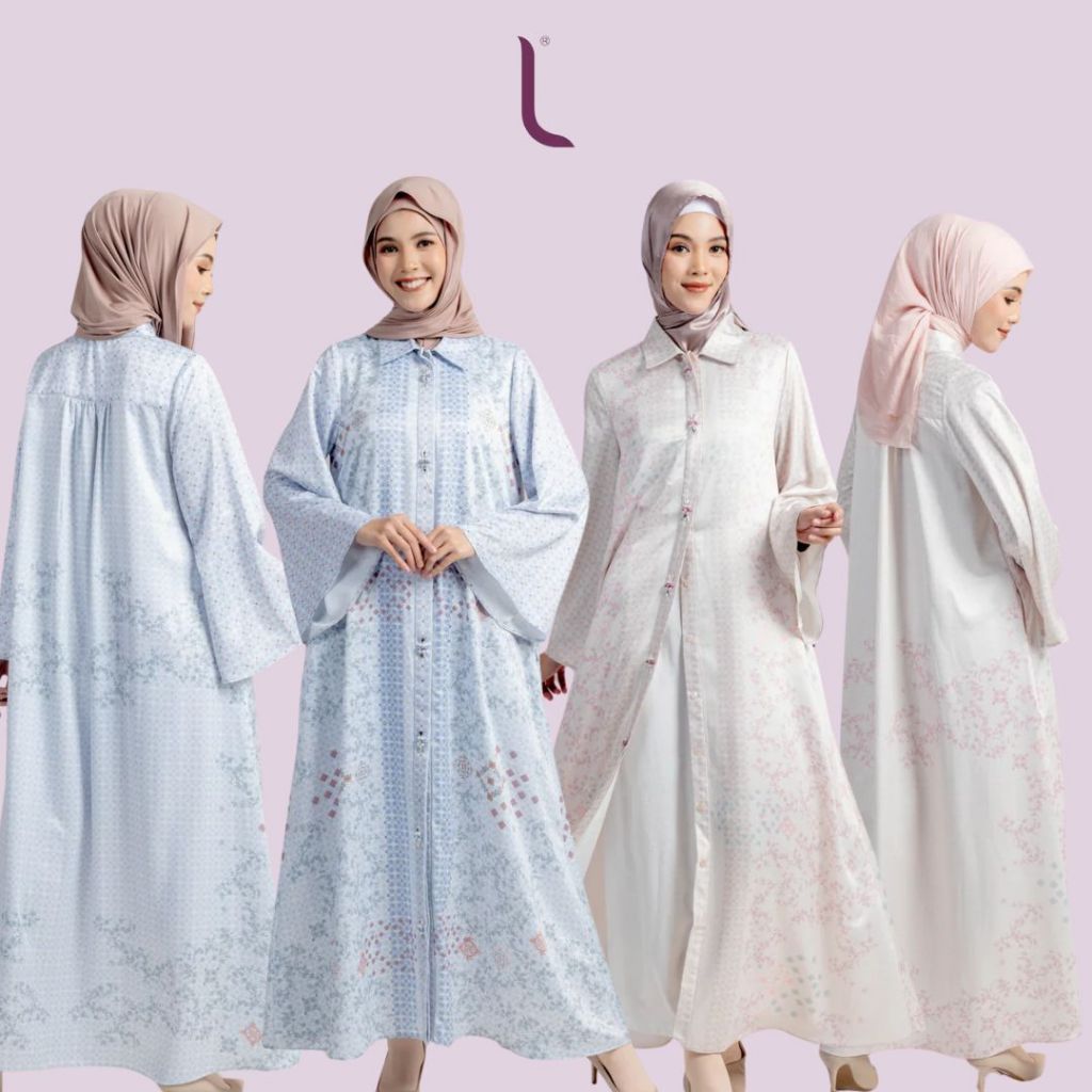 ELZATTA Gamis Satin Beads Marrakesh - Fashion Muslim Pakaian Muslim Dress Gamis Wanita Satin Best Se