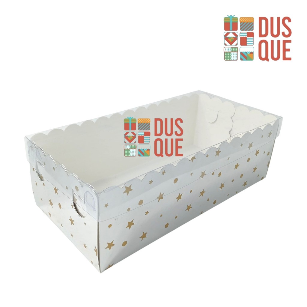

(5 Pcs) Dus Kotak Kue Box Hologram Silver Polkadot Laminasi Cake Ivory 12x25x8cm Hologram Premium Box 12 x 25 x 8 Silver Polkadot