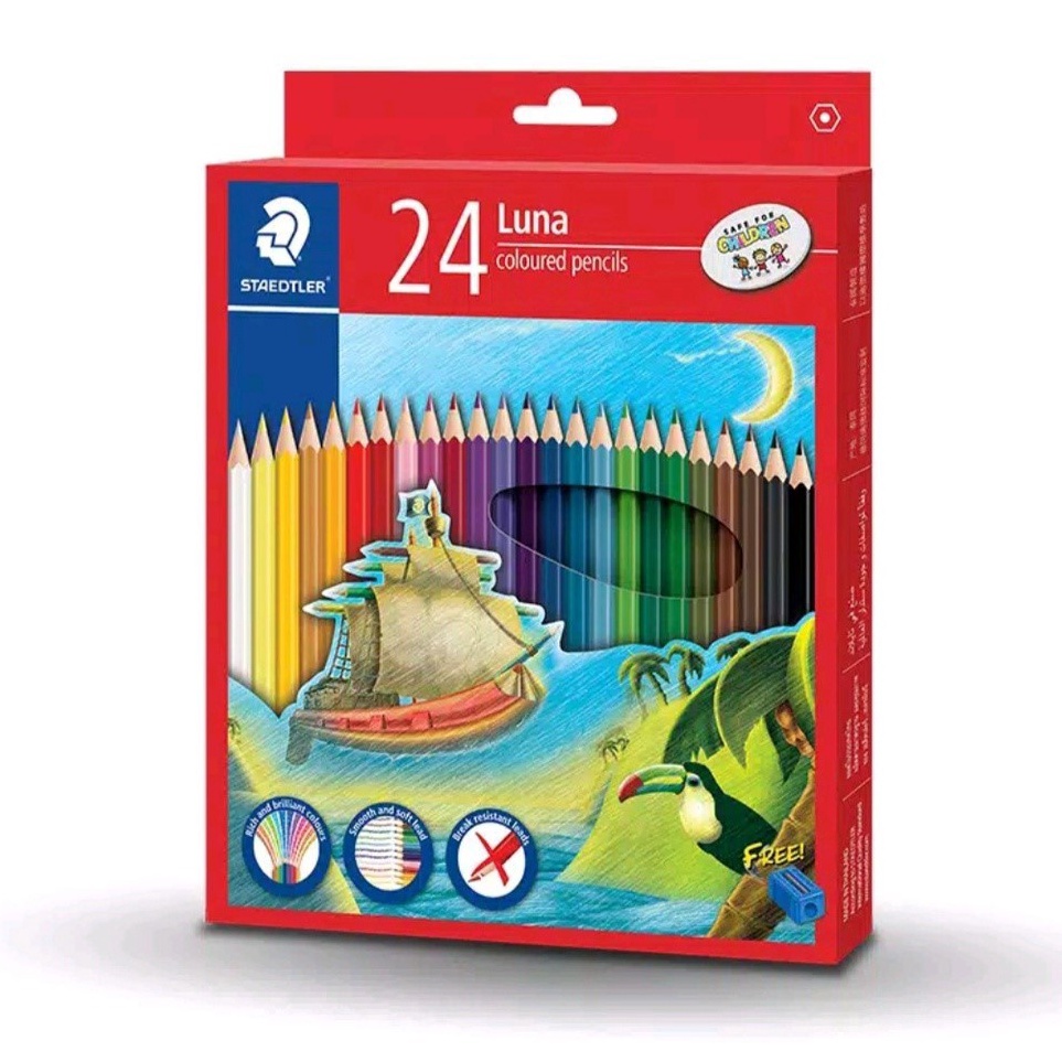 

KODE X39C Pensil Warna Staedler Luna Panjang 24 warna Staedtler Luna Permanent Coloured Pencil Isi 24 warna