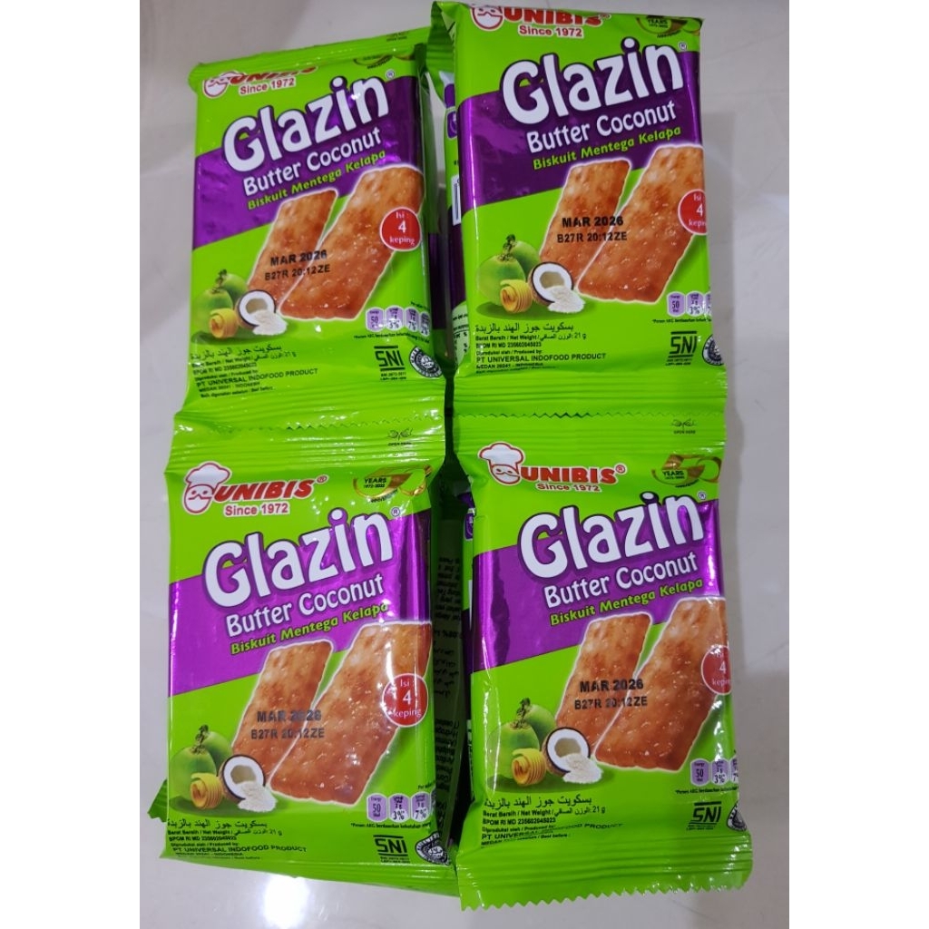 

Unibis Glazin butter coconut renceng glazin kelapa glazin renceng isi 10