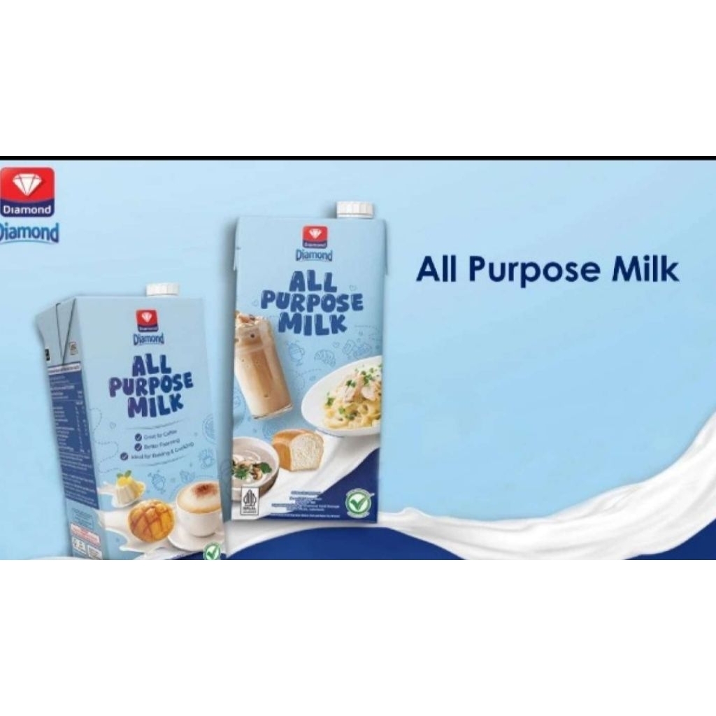 

Diamond UHT Milk All purpose 1L/susu cair