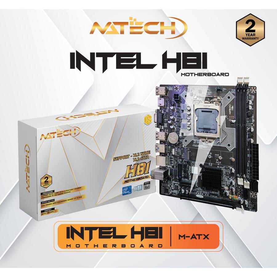 MOTHERBOARD NATECH H81 GRAVITY LGA 1150 M.2 NVME & M.2 SATA