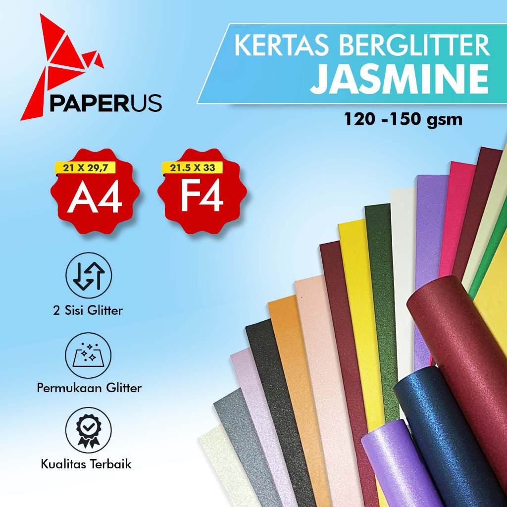 

Kertas Jasmine Ukuran A4 F4 | Kertas Paper Flower | Karton Jasmine A4