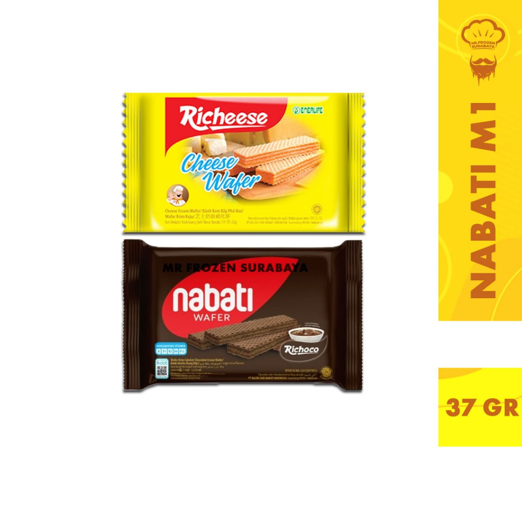 

Nabati M1 Wafer Coklat Keju 37gr