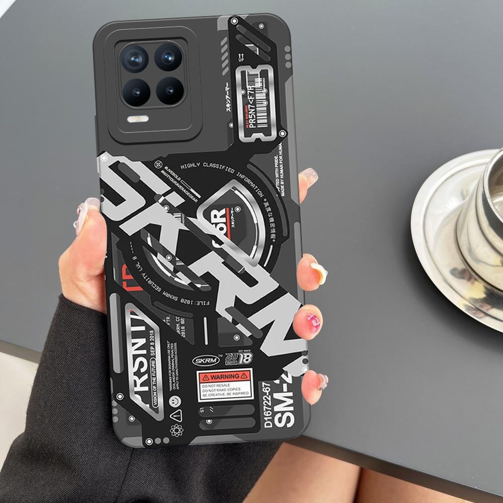 Softcase Realme 8/Realme 8 Pro - Motif Mesin , Silikon Pro Camera, Casing HP, Pelindung Handphone