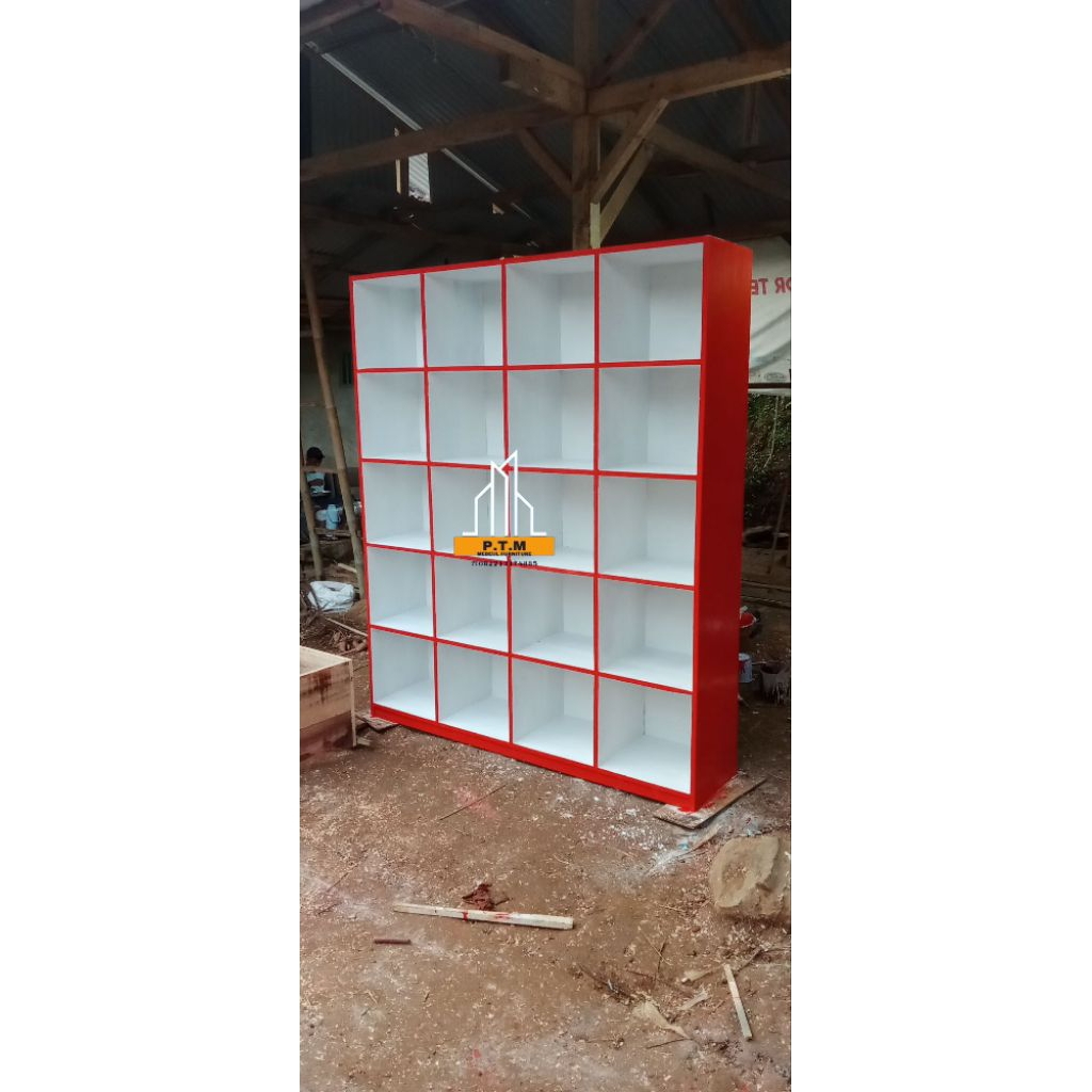 rak susun 20 kotak/Rak laundry/Rak toko sembako/ Rak buku/ Rak perpustakaan/ Rak pakaian/ rak kayu
