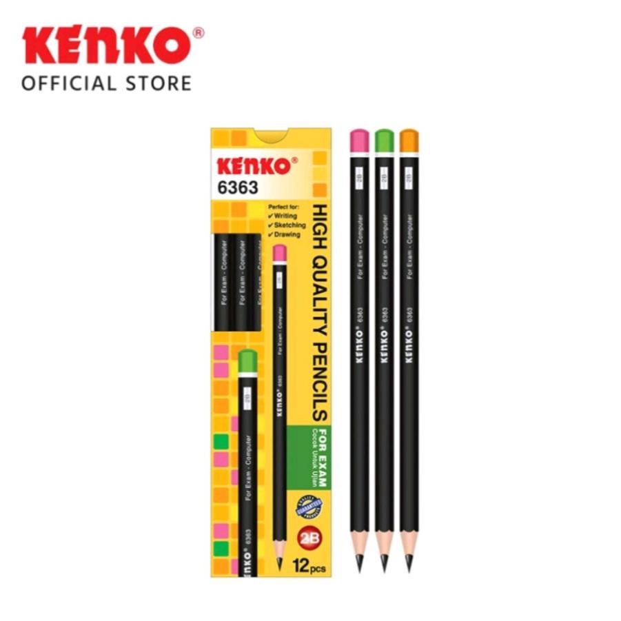 

TBMO PACK PENSIL KENKO 2B-6363 MATEBLACK ISI 12PCS LKM (144)