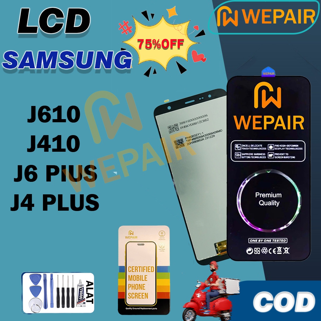 Layar LCD HP Ori SAMSUNG J6PLUS/J4PLUS/J6 10/J4 10 WEPAIR LCD Fullset Original 100% +Bebas Toolkit u