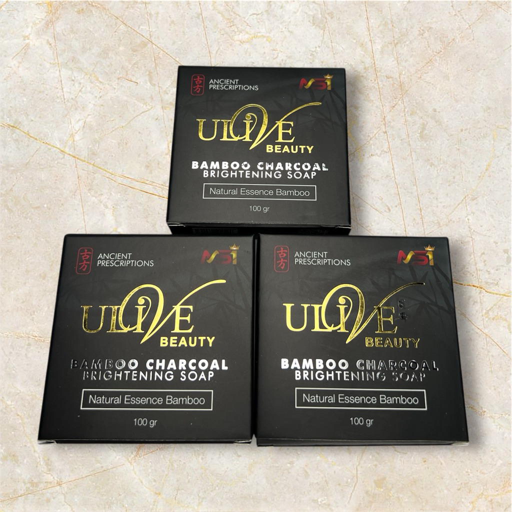 Paket 3pcs Sabun MSI Bamboo Ulive Whitening Soap Asli Original BPOM