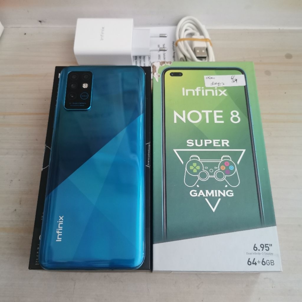 Infinix Note 8 ram 6GB 64GB Bekas - Fullset - Garansi Resmi - second