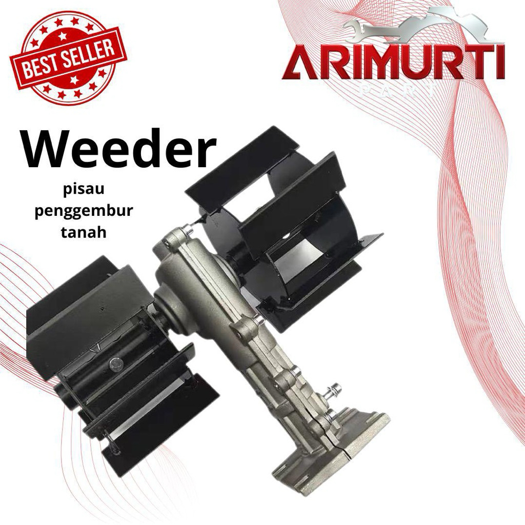 Alat penggembur tanah dan penyiang gulma Weeder head mini cultivator Weeder mesin potong rumput