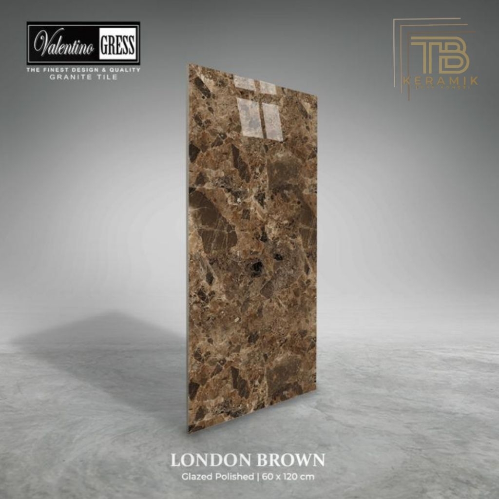 GRANITE VALENTINO GRESS 60X120 CM - LONDON BROWN