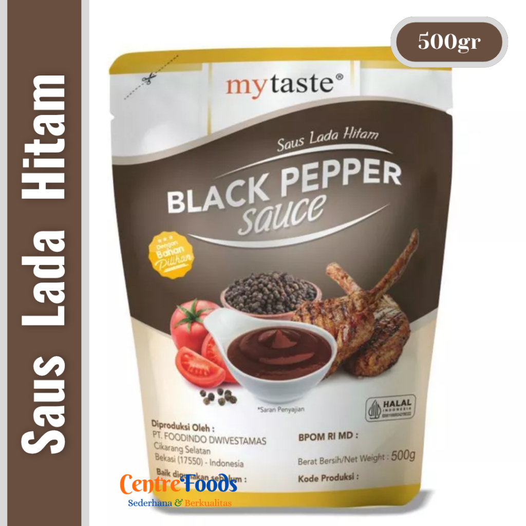 

Saus Lada Hitam - Black Pepper Sauce MY TASTE | 500gr [ Harga Per BKS ]