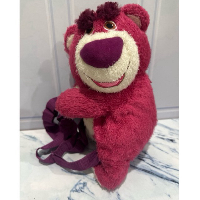 Lotso Bear Bagpack Plush Doll Disney Pixar Toy Story