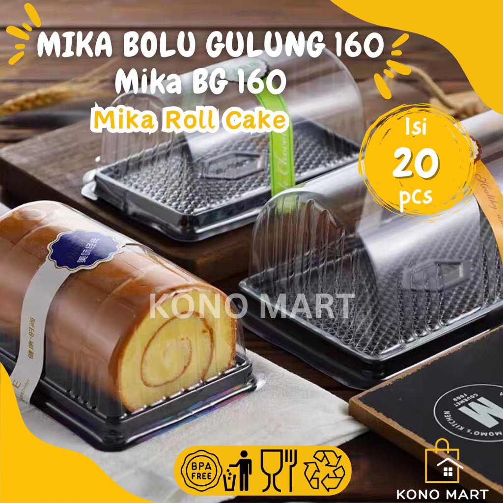 Mika Bolu Gulung BG 160 / Mika Roll Cake / Mika Roll Tart Kecil / Mika Pudding / Mika BG 160 / Mika 