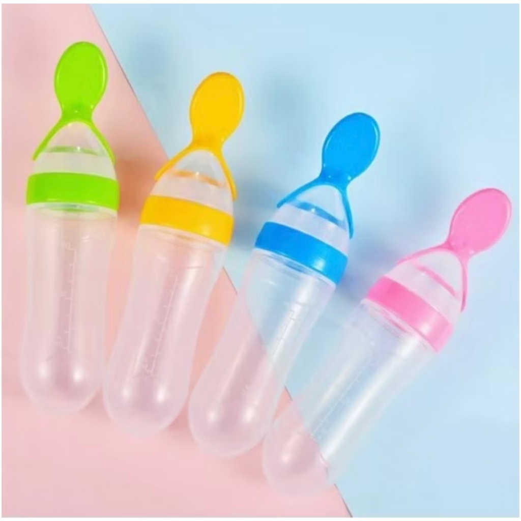 Silicone Sendok Makan Bayi / Sendok Makan Bayi Botol Dot Silicone Praktis