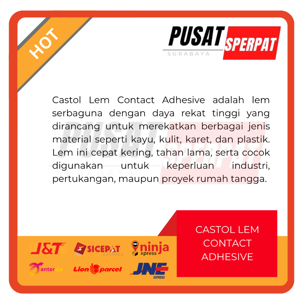 CASTOL – LEM CASTOL TANGGUNG 21CC 33GR ORIGINAL ASLI LEM KUNING