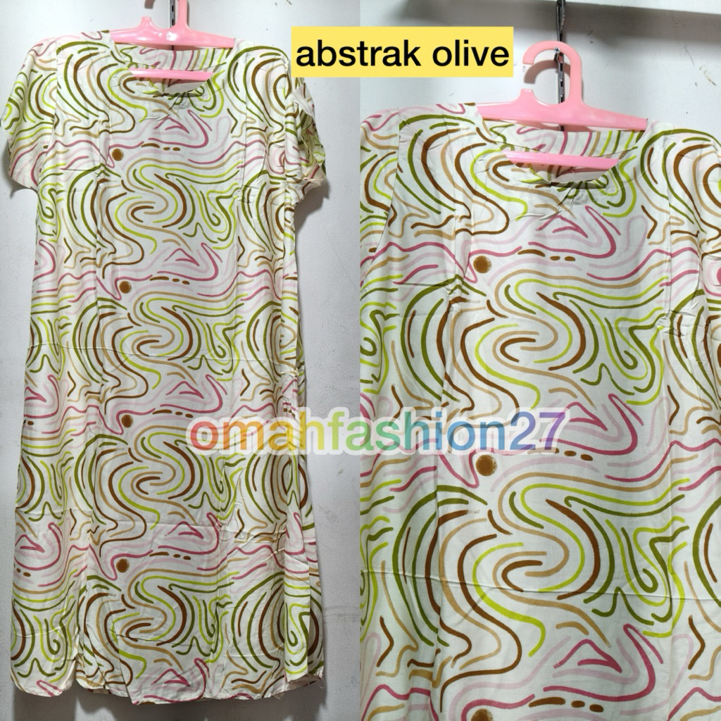 DASTER MOTIF ABSTRAK GELOMBANG/WARNA GRADASI/BAHAN ADEM DAN NYAMAN