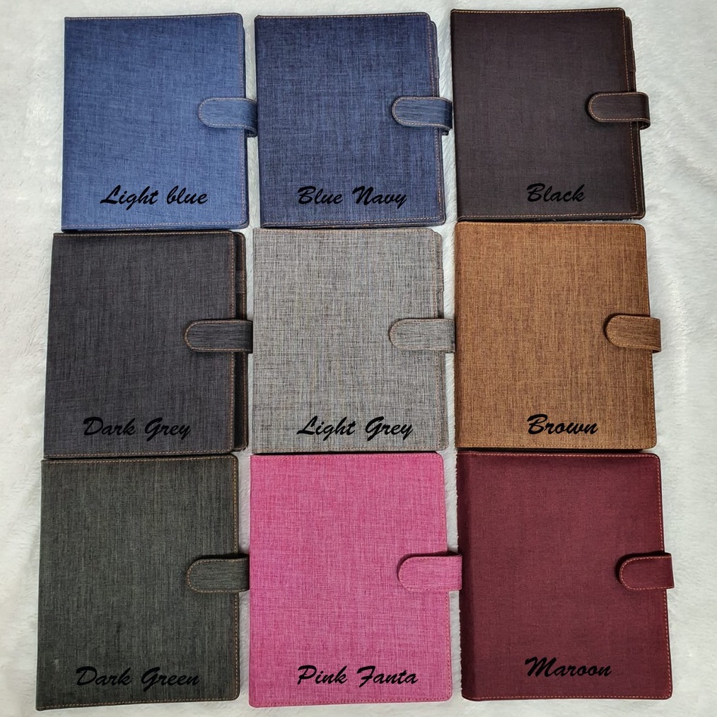 

KODE V95Q BINDER BAHAN JEANSDENIM 9 WARNA PILIHAN A5 DAN B5