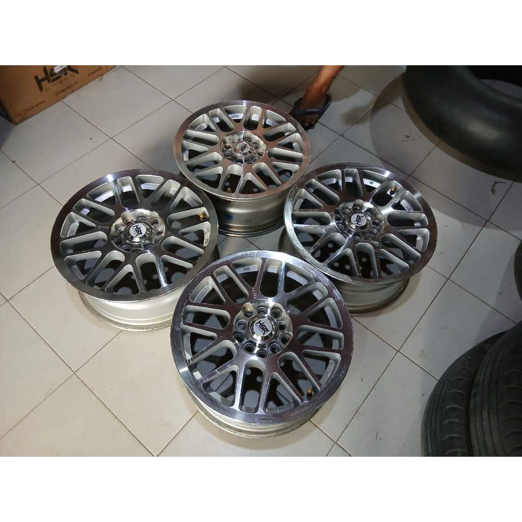velg RAI-S1 HSR R15 X6,5 10X100/114,3 ET42 SILVER gratis ongkir