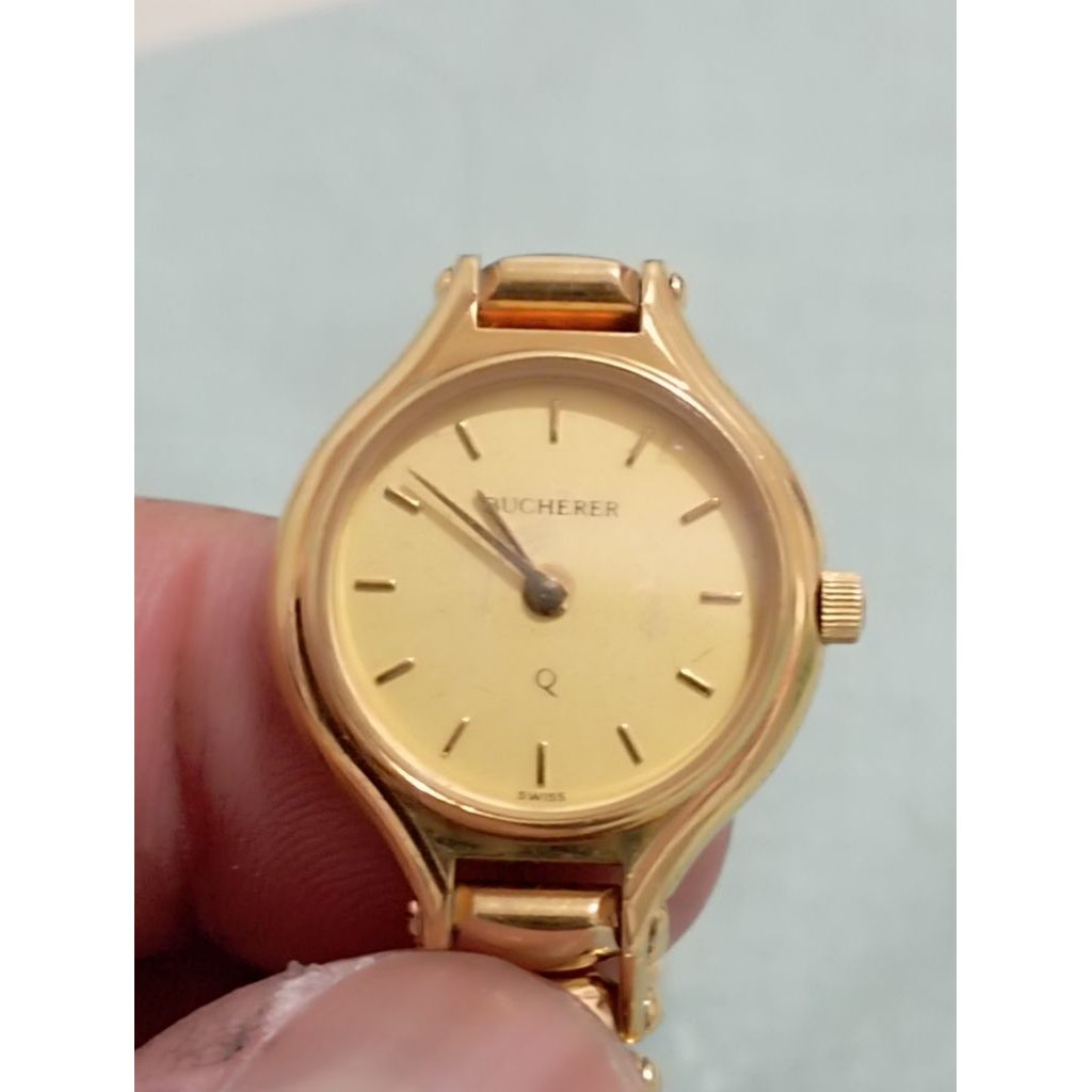 Jam Bucherer Vintage Mesin Swiss Made