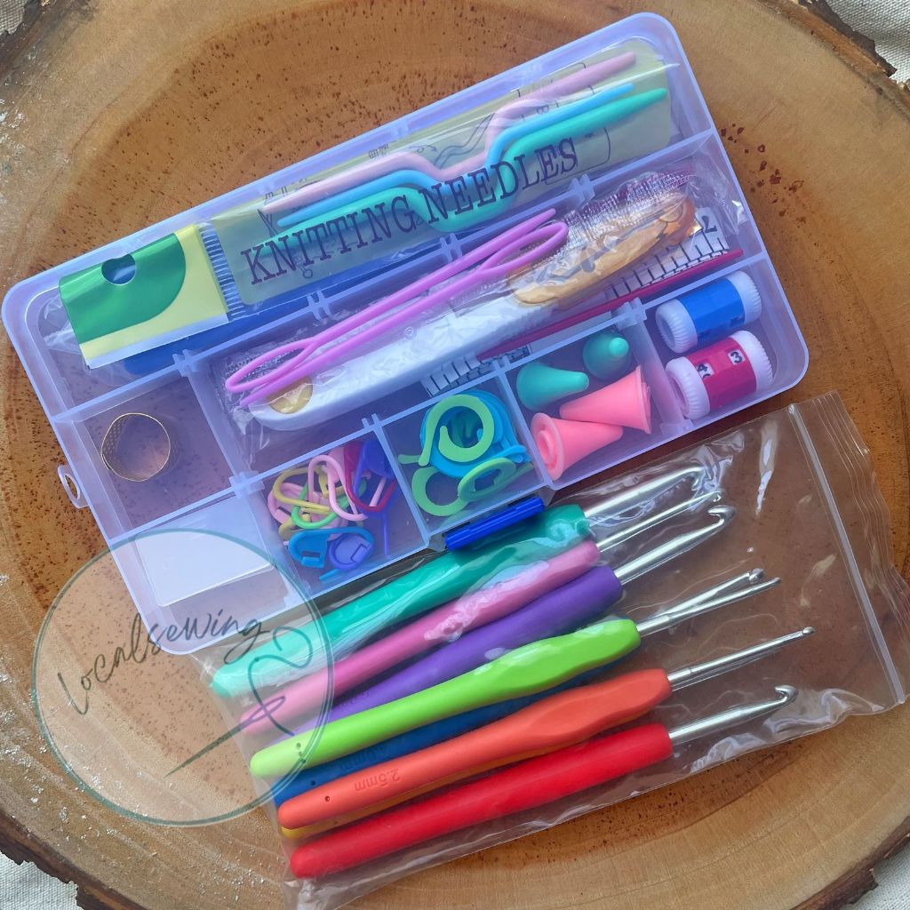 Alat Merajut Set / Alat Rajut Set Lengkap Pemula / Peralatan Rajut Lengkap
