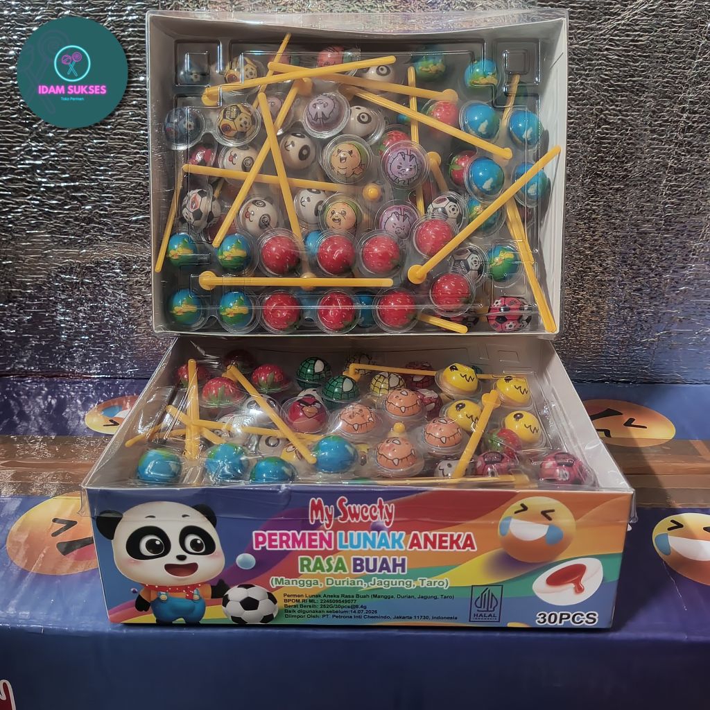 

permen lunak mini kipas kemasan box isi 30 pcs 1 box