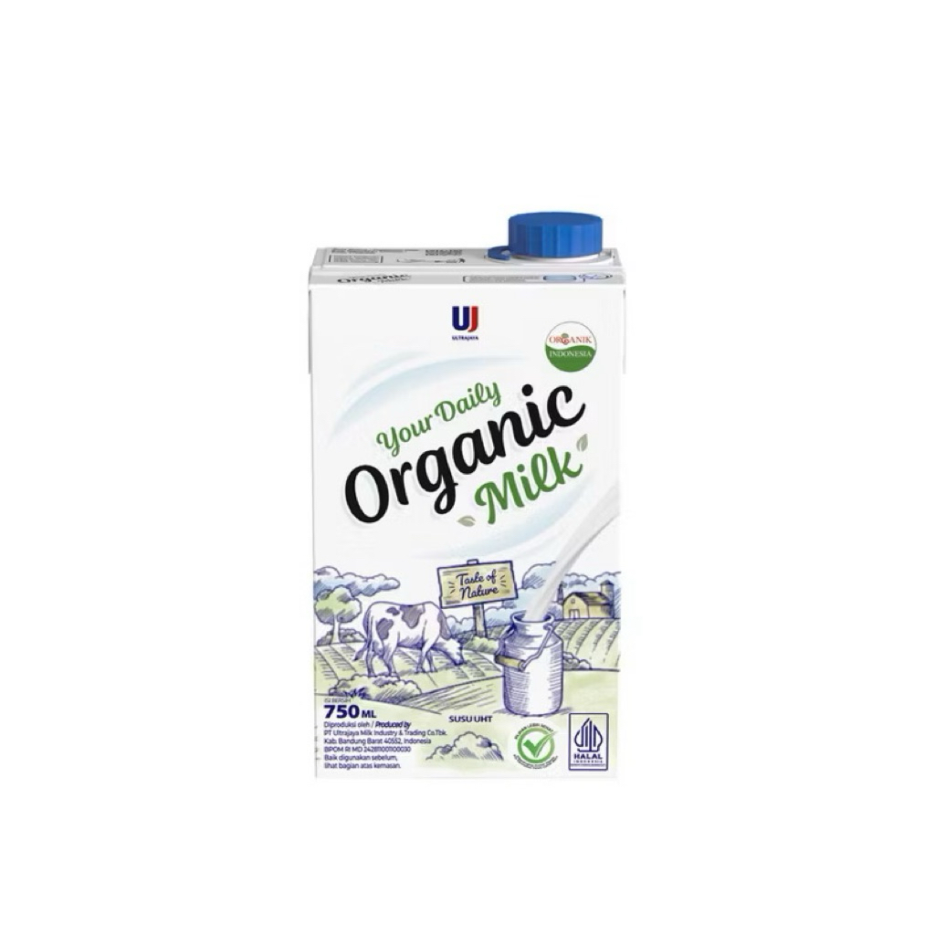 

Ultra Milk Susu UHT Organik kotak 750ml (exp 09/2025)