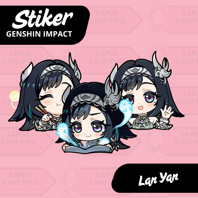 

Sticker Genshin Impact Lan Yan | Stiker LanyanGenshin | Sticker Lan Yan GI