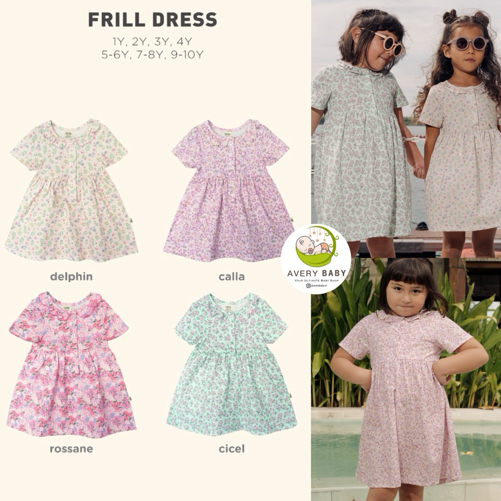 BOHOPANNA FRILL DRESS BOHOPANNA MADELINE DRESS BOHOPANNA DRESS ANAK