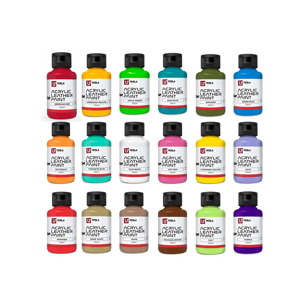 

KODE P42C Tesla Acrylic Leather Paint 7ml Part 1 Cat Sepatu Canvas Suede Cat Kulit Cat Tas Dompet Leather Paint Untuk Bahan Sintesis